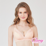 【Clany可蘭霓】涼感包覆無鋼圈 橘色 無法抗拒心機 B-D內衣 6991-36, , large