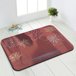 【Monster】 Luminous Soft Diatomaceous Earth Absorbent Mat – Fireworks Festival (60x40cm) – Red-Brown Series, , large
