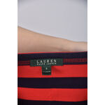 (L) ralph lauren條紋肩扣紅色短袖上衣二手衣, , large