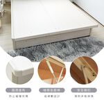 台灣製【藤原傢俬】雙USB附插座/燈二件式掀床組(床頭+掀床), , large