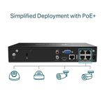 TP-LINK 昌運監視器 VIGI NVR1004H-4P 4路 網路監控主機 + WD PRO 10TB監控專用硬碟, , large