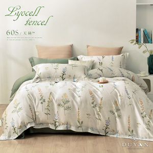 【DUYAN 竹漾】60支萊賽爾天絲 單人/雙人/加大/特大 床包組/床包被套組 / 清璃花鈴 台灣製,  【DUYAN 竹漾】60支萊賽爾天絲 單人/雙人/加大/特大 床包組/床包被套組 / 清璃花鈴 台灣製