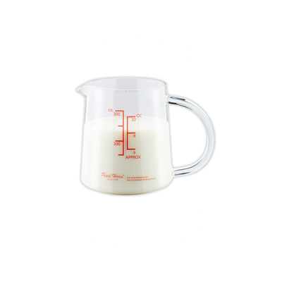 寶馬牌 玻璃刻度拉花杯｜TA-G-09-300