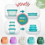 [JC ECO BELIEVER] Eco Believer鉑金食品級矽膠保鮮盒 台灣食藥署合格 保鮮盒 折疊保鮮盒 折疊便當盒 微波保鮮盒 矽膠便, , large
