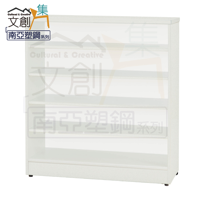 【文創集】捷安 環保2.8尺南亞塑鋼開放式鞋櫃/收納櫃(客約商品)