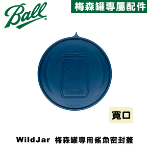 WildJar Plastic Mason Jar Lids Wide Mouth-blue