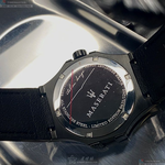 [星晴錶業]MASERATI手錶,42mm,R8851108026深咖啡錶面黑錶殼深黑色真皮皮革錶帶款, , large