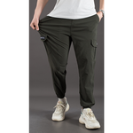 【億子洪】爆彈口袋工裝長褲 SGS認證通過 無拉鍊款 軍綠束腳-4XL【P5】, , large