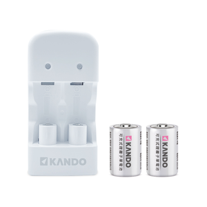 Kando for CR2 電池 充電器 套組 (附可充式 CR2電池)