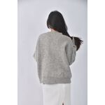 (XL) b studio質感圓領灰色長袖上衣二手衣, , large