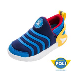 POLI毛毛蟲鞋-藍15cm