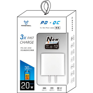 [寶旺旺]聖岡科技 PD+QC20W雙孔急速充電器PK-20AC