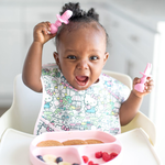 Bumkins 寶寶白金矽膠湯叉組-Kitty, , large