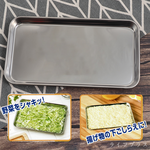 日本製ECHO不鏽鋼角型料理盤-L-3入, , large