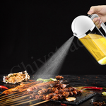 【百科良品】兩用型 自動開合油壺 噴油壺 防漏回流 調味瓶 550ml-白, 白色, large