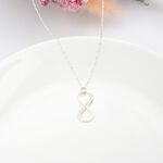 【Angel & Me】永恆 雙愛 無限 Love Infinity s925 純銀 項鍊 生日 週年 情人節, , large