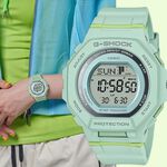 CASIO 卡西歐 G-SHOCK 計步藍芽手錶 柔和色調女錶 GMD-B300-3, , large