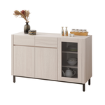 【唯熙傢俱】馬修斯橡木白4尺餐櫃, , large