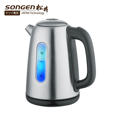 【SONGEN松井】LED藍光不銹鋼快煮壺/電水壺(KR-390圓壺嘴)