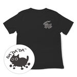 JZ TEE 黑貓-答答答 印花短袖T恤, , large