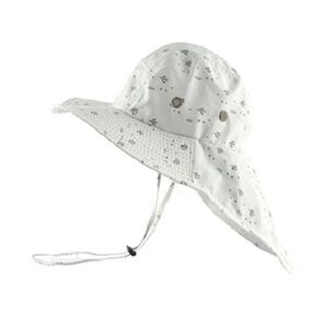 防潑水護頸遮陽帽-白色