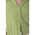 (M) burberryv領綠色外套二手衣, , large