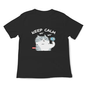 JZ TEE American Shorthair-Stay Calm Graphic Tee