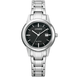 CITIZEN 星辰 光動能簡約大三針女錶-29.4mm FE1081-67E