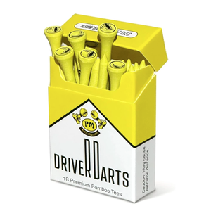 Piss Missile Golf Driver Tees 83mm (18 pcs)｜Wooden Tees, 