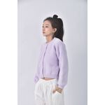 (L) 【安于晴Charlene私服】質感珍珠扣紫色長袖上衣二手衣, , large