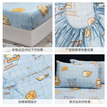 100%純天絲雙人四件式兩用被床包組, , large