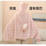 LinaBell Lazy Blanket &ndash; Pink Fox Design, Cozy Home Shawl, Perfect for Gifts & Gift Exchange 🎁, , large