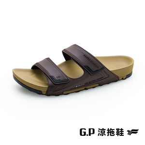 G1545M休閒男拖鞋<咖啡色-44>