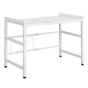 【Y HOUSE】Multi-purpose retractable storage rack/electrical rack/kitchen rack/shelf-single layer white