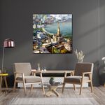 【御畫房】城市印象 國家一級畫師手繪油畫80×80cm(VF-167), , large