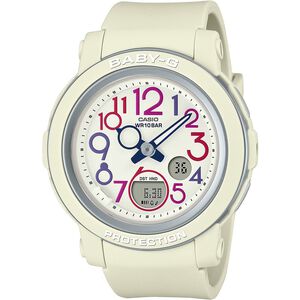 CASIO 卡西歐 BABY-G 復古電話設計女錶-象牙白 BGA-290PA-7A