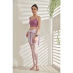 YOGA FLOW Dale Bra - 交錯層次短版上衣 - 丹森紫 Damson, , large