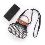 LONGCHAMP XS號 LE PLIAGE FILET 二用漁網包/黑色, , large
