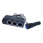 車用延長擴充插座3孔2USB+開關, , large