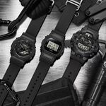 CASIO 卡西歐 G-SHOCK 尼龍錶帶 雙顯手錶 GA-700BCE-1A, , large