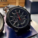 [星晴錶業]MASERATI手錶,46mm,R8871627004黑色錶面黑錶殼黑紅色真皮皮革錶帶款, , large