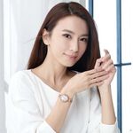 CITIZEN 星辰 XC 廣告款鈦金屬光動能電波女錶 ES9468-51A 【Hebe廣告款】, , large