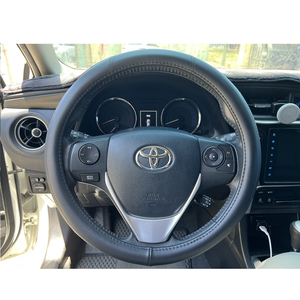 【CAR WAY】牛魔王真皮方向盤套L(方向盤套 真皮 牛皮)
