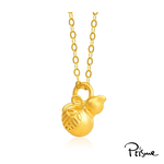 【Prisme Gold】黃金項鍊 福氣葫蘆 鍊墜項鍊 (金重：約0.02錢±0.01), , large