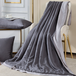 【Betrise】Starry Night Gray/Gray | C Energy Series 60-count 100% Pure Tencel Light-Quenched Graphene Quilt/Four Seasons Quilt 5X6.5 feet per set (with 2 free pillowcases of the same style), , large