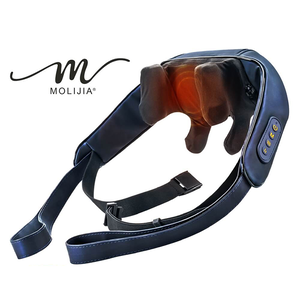 【MOLIJIA 魔力家】M637 無線免手持-充電式肩頸按摩帶