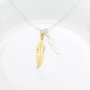 【Angel & Me】比翼雙飛 羽毛 s925 純銀項鍊 情人節禮物 生日禮