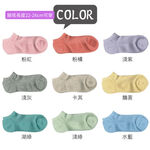 【現貨】MIT台灣製 貝柔 萊卡韓系繽紛麻花素色/條紋船型襪氣墊襪 HP5440/HP5441, , large