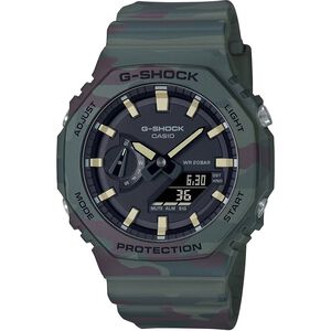 CASIO 卡西歐 G-SHOCK 迷彩 八角電子錶 套錶 GAE-2100WE-3A
