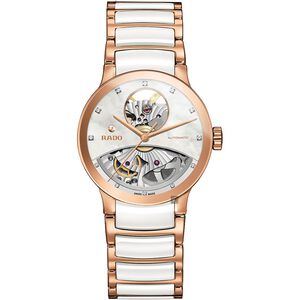 RADO 雷達 Centrix晶萃系列鏤空自動機械真鑽腕錶-33mm R30248902